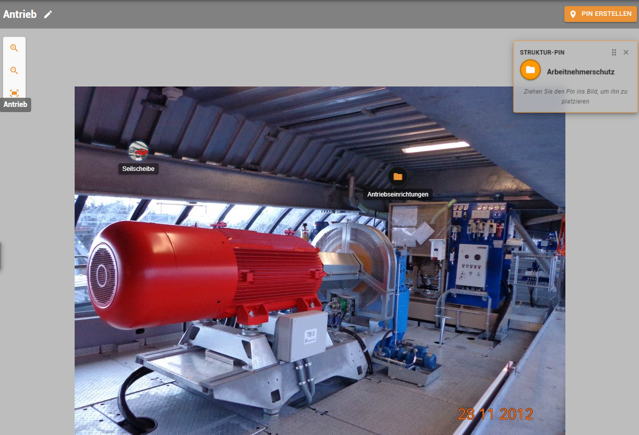 Visueller Navigator · Originalansicht der Software